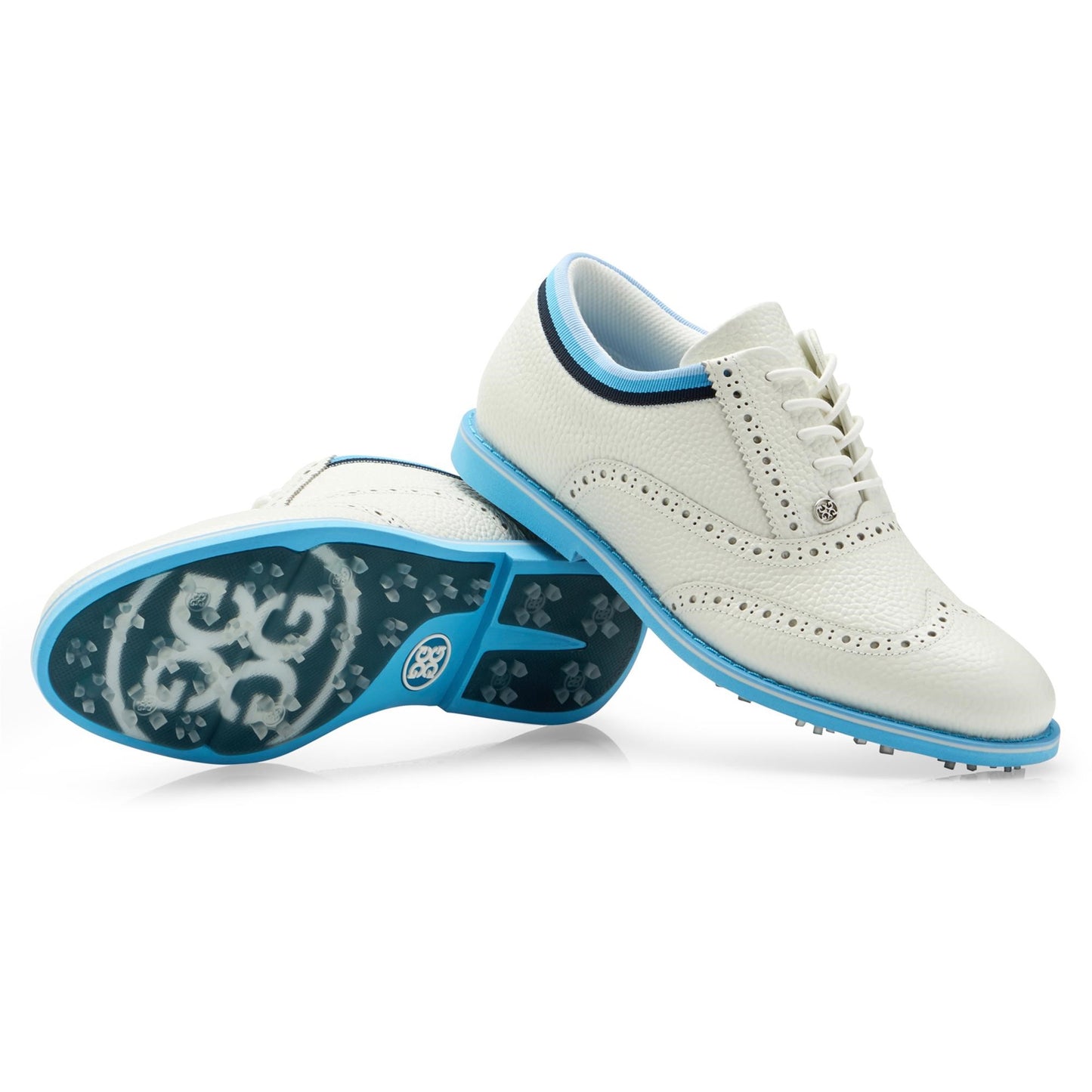 G/Fore Women's Grosgrain Brogue Gallivanter Golf Shoes - Snow/Tulum