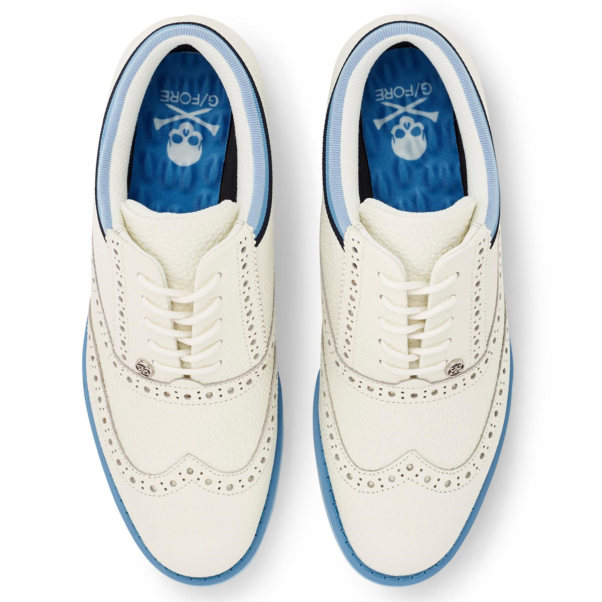 G/Fore Women's Grosgrain Brogue Gallivanter Golf Shoes - Snow/Tulum