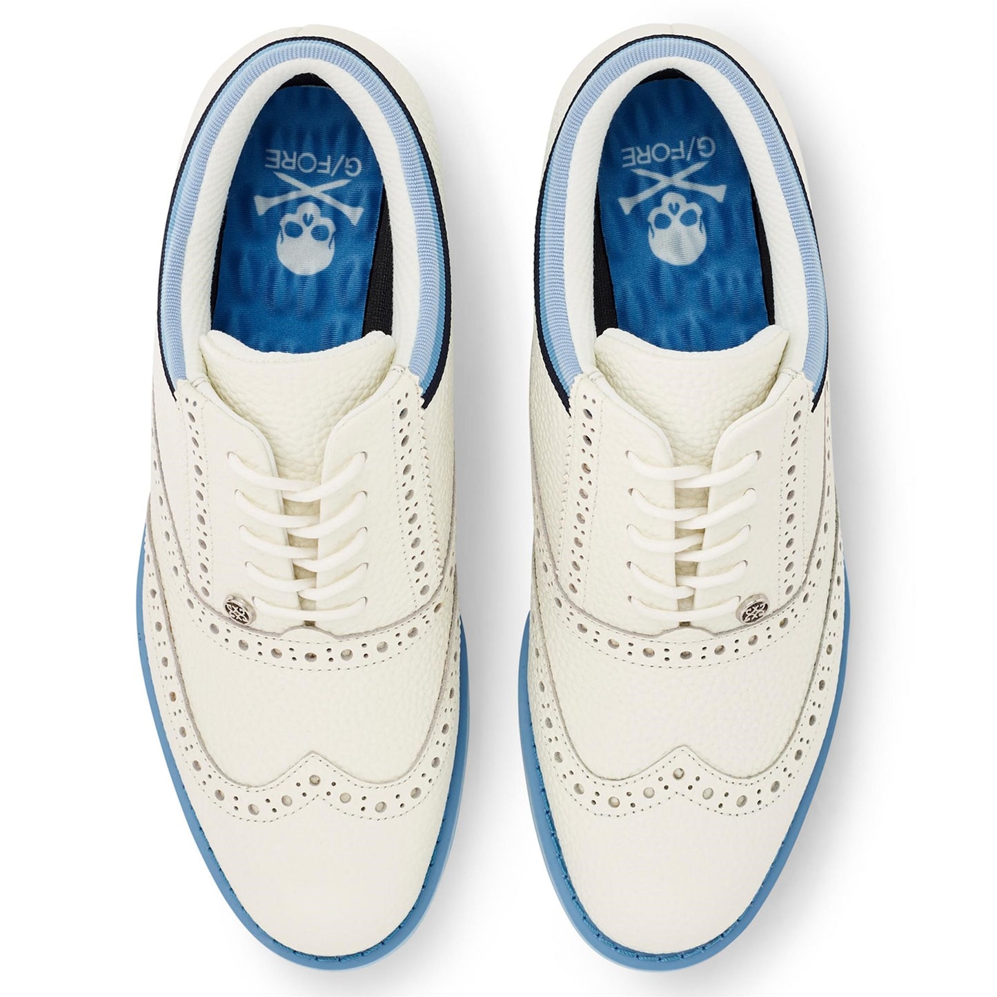 G/Fore Women's Grosgrain Brogue Gallivanter Golf Shoes - Snow/Tulum